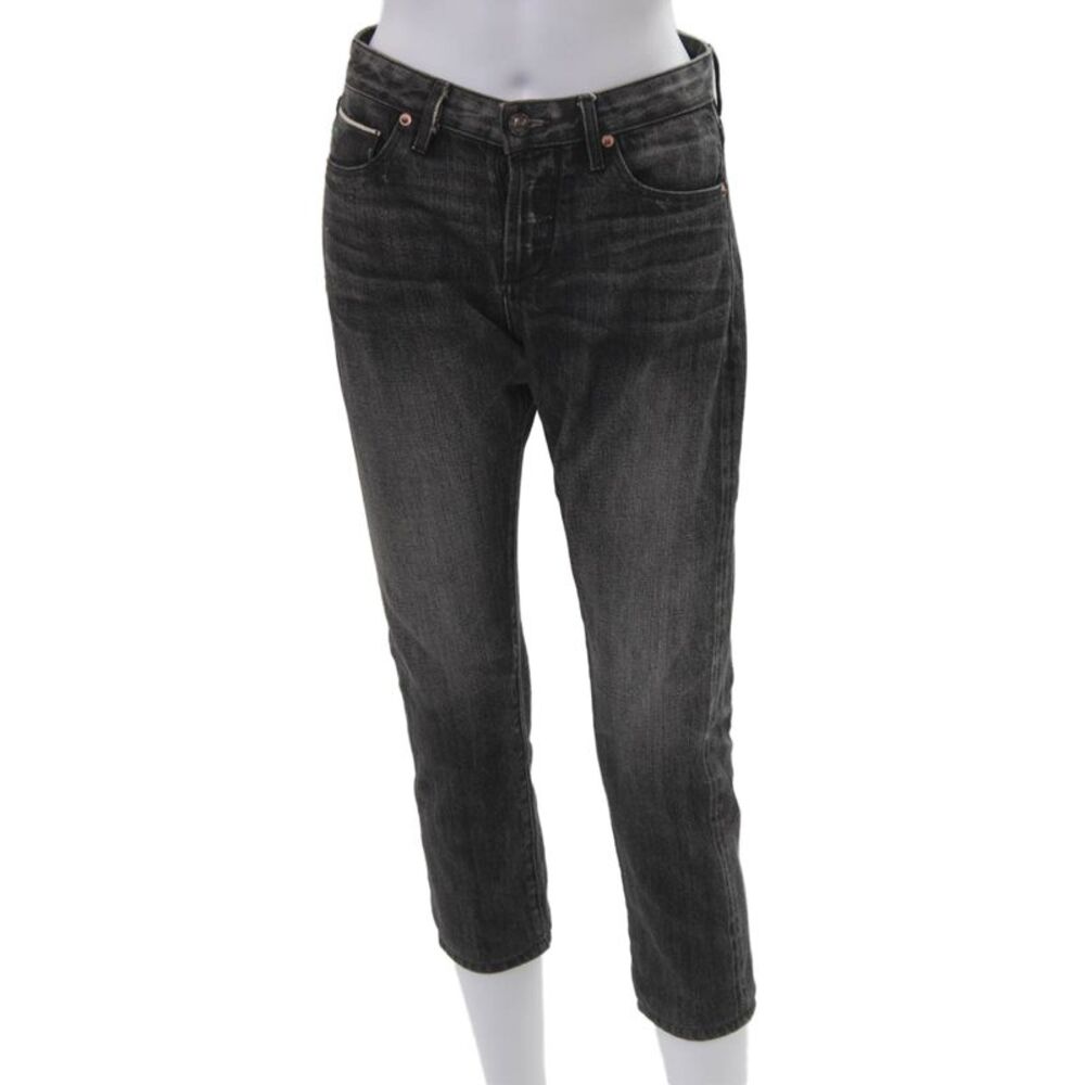 Tortoise Jeans Womens Dark Gray Cropped Ankle Jeans Petite Size 25